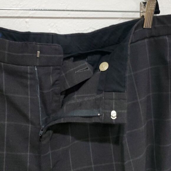 Vintage Polo Golf Buckle Back Pleated Pants with Windowpane Plaid Size 40x30 - Picture 6 of 15